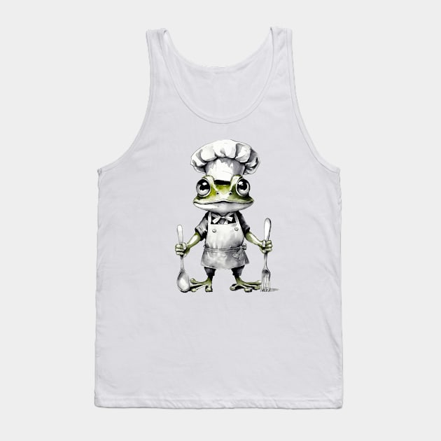 chef frog cool Tank Top by Profound Prints